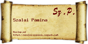 Szalai Pamina névjegykártya